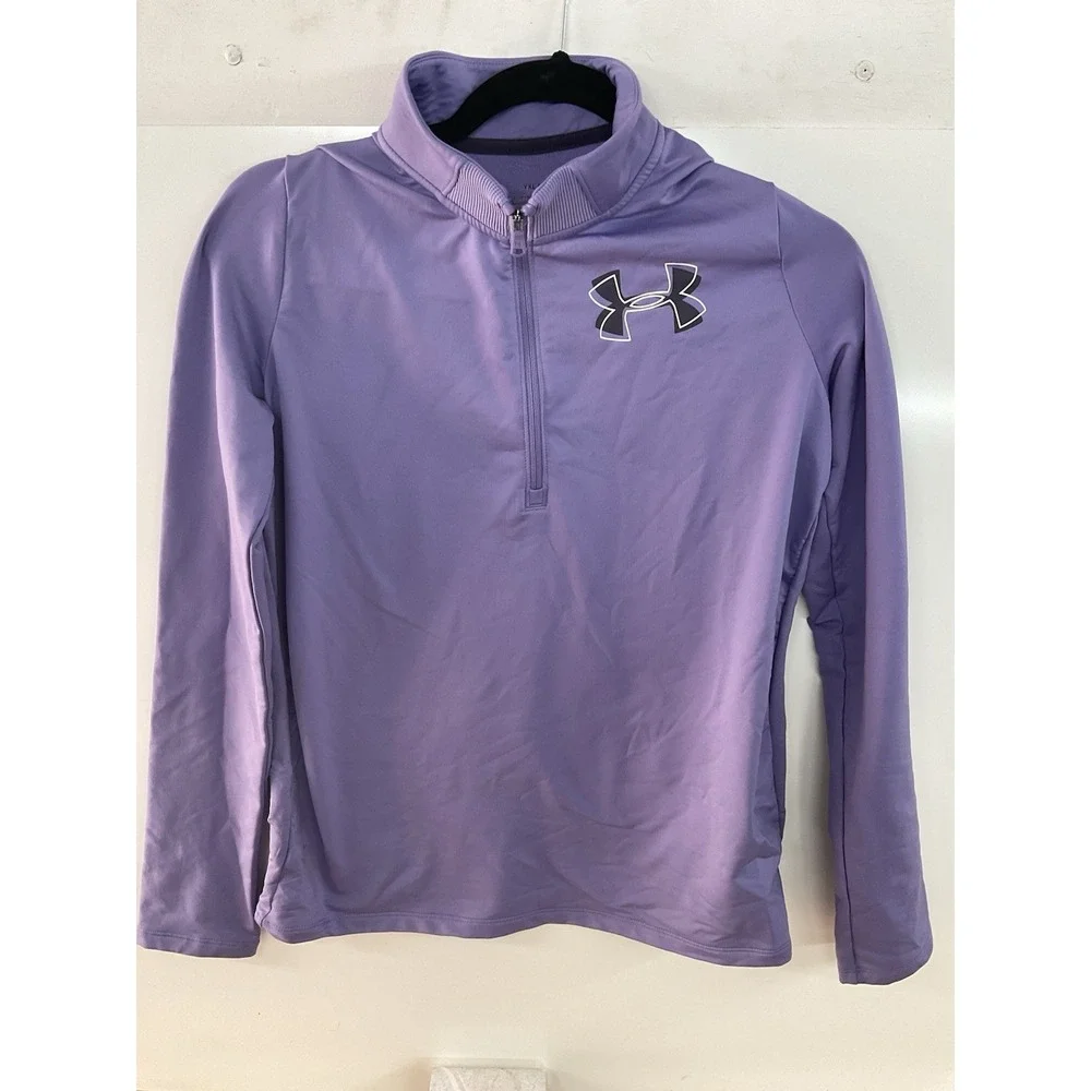 Under Armour - ColdGear Half Zip‎ Sweatshirt - Girls - YXL - Purple